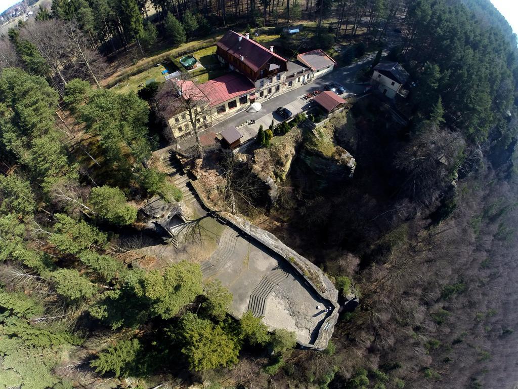 Hotel Garni Belveder Hřensko エクステリア 写真